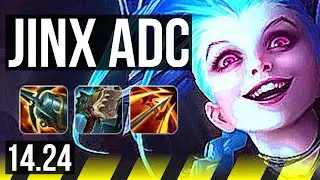 JINX & Thresh vs EZREAL & Bard (ADC) | KR Master | 14.24