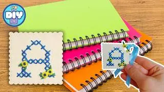 Idea regalo handmade: segnalibro a punto croce con iniziale | Tutorial DIY