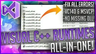 ПОЛНАЯ установка распространяемой среды выполнения VISUAL C++ &laquo;все в одном&raquo; [2025]