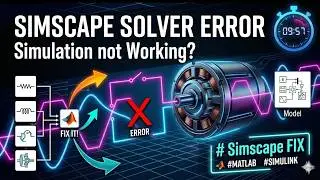 SIMSCAPE Model Simulation not Working?  SOLVER Error & How to Fix it! #Simulink  #MATLAB #simscape