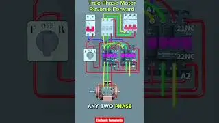 Motor control circuit with protection and monitoring components. It includes an MCB for overcurrent