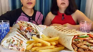 ŞAURMA | SHAURMA | FREE 😋 #mukbang #asmr #food #azerbaijan