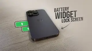 How to Add Battery Widget to iPhone Lock Screen (tutorial)