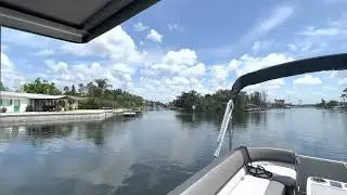 Boating the canals of Hernando Beach Florida: Tarpon Canal