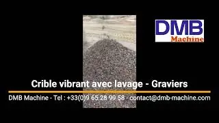 #cribler Crible Vibrant Lavage - Gravier, Sable et autres mat&eacute;riaux
