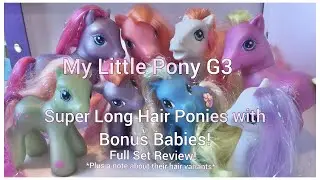 My Little Pony G3 - 2004 год, супердлинношерстные пони с бонусными малышами! - Полный обзор набора и варианты!