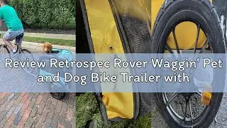 Review Retrospec Rover Waggin' Pet and Dog Bike Trailer with Weather-Resistant Canopy & Mesh Shield