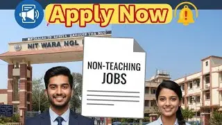 #NIT వరంగల్ / NIT Warangal Non-Teaching Staff Recruitment 2026 | Official Notification Out