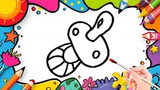 How To Draw cute Ice Cream Drawing, Painting & Coloring For Kids and Toddlers_🌈🎨 🐋