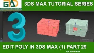 Editable Poly in 3ds Max (1)  (Part 29) #3dsmax #3dsmaxtutorial