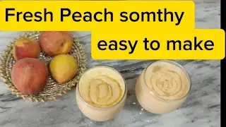 Peach somthy | easy to make @meenazdiary888