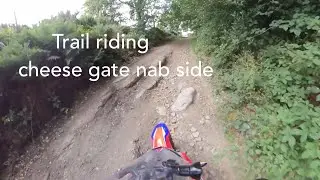 Trail riding cheese gate nab side near Hepworth in yorkshire @onanyshitesunday
