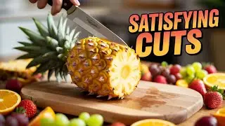 Hyper-Real Fruit Cutting ASMR | Google Veo 3 AI Magic 🍍✨