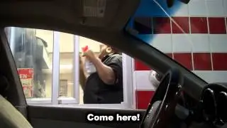 Drive Thru Invisible Driver Prank