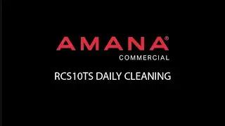 Oven Maintenance: Daily Cleaning (RCS10TS)