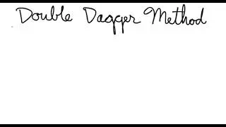 Double Dagger Method For Simplifying Multiple Consecutive Minus or Negative Signs