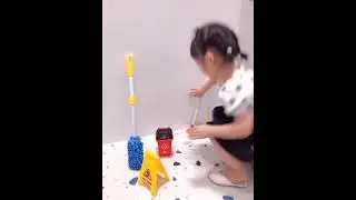 Little Helper Toys Playset Cleaner Cleaning Set Pretend Play For Kids Robot Vacuum Cleaner Toys