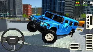 Blue Hummer H1 Extreme Parking Gameplay 🚙 Ultra Hard Levels | Master of Parking SUV Ep.57