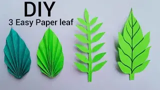 Paper Leaf / কাগজের তৈরি জিনিস/Kagojer Pata /হাতের কাজ/কাগজের জিনিস/ Color Paper Craft/Leaf Making