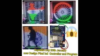Pixel Led 50x40 Indian Flag Design new Controller #led wifi controller #republicday  #desing