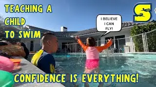 TEACHING A CHILD TO SWIM | Building Confidence is the most important thing | Swim tips for kids