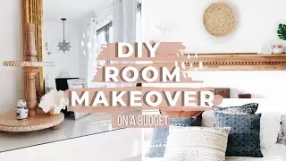 DIY BEDROOM MAKEOVER ON A BUDGET 2019 | Modern Farmhouse | Boho ROOM DECOR