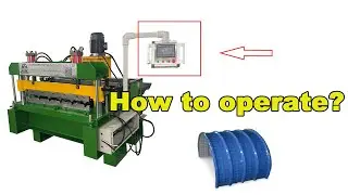How to operate Crimp roof sheet roll forming machine?