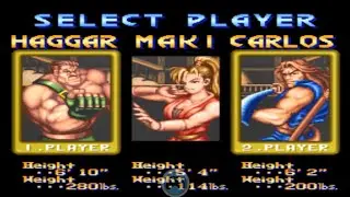 Final Fight 2 HAGGAR & CARLOS