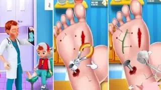 Foot Surgery Doctor Care Gameplay Walkthrough Level 01 - Android,Ios(Part 1)