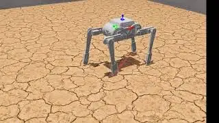 RoBug - dynamic gait simulation in Webots