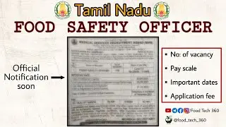 Tamil Nadu Food Safety Officer Recruitment 2021 | TN FSO Notification 2021 | TN MRB Notification