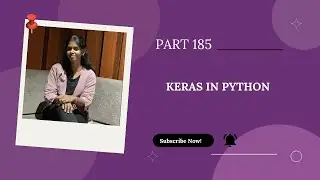 Part 185: Keras in Python