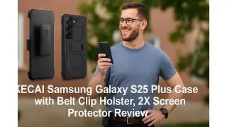 📱 KECAI Samsung Galaxy S25 Plus Case with Belt Clip Holster,2X Screen Protector Review 🛡️