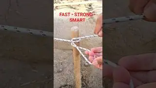 This Fast Knot Holds Like Steel on Wood #knot #diy #shorts