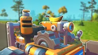 Surviving with a Mobile Base in Scrap Mechanic! - Live Stream