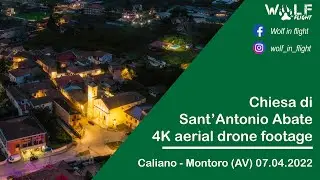 Chiesa di Sant'Antonio Abate - Caliano - Montoro - aerial drone footage