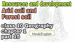 Resources and development. part 15. Arid soil and forest soil. class 10 Geography.