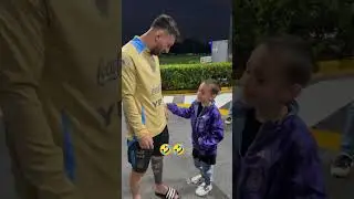 Little Fan With Messi 🤣