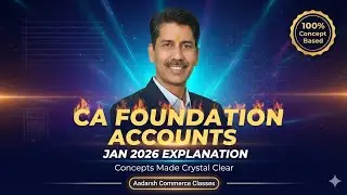 #CA foundation jan 2026 # Accounts paper explanation #commerce .