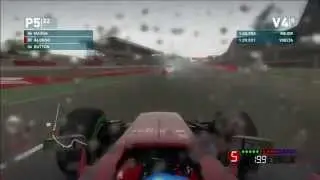 F1 2014 PS3 | Ferrari Alonso | Silverstone Lluvia