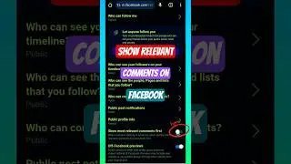 Show most relevant comments first on Facebook? #shortsfeed #trending #ytshorts