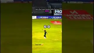 Haris Rauf bowled Sanju Samson 🔥 #cricket #shorts #shortsfeed #viralshorts #trendingshorts #ytshorts