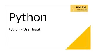 Python User Input (String and Integer). Pulkit Pedia!