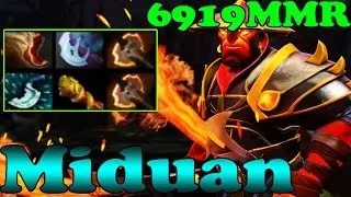 Dota 2 - Miduan 6900 MMR Plays Ember Spirit Vol 1# - Ranked Match Gameplay!