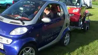 A smart car towing another smart car!