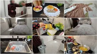 روتين الست النشيطه للي لازم يومها يبدأمن البدريه⛅تنسيق ملابسي|توفير ف الغداء|تنظيف|ترتيب|غسيل مواعين