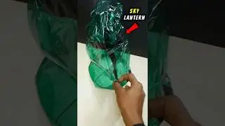 How to Make Sky Lantern at Home | Hot Air Balloon | Flying Parachute | #shorts
