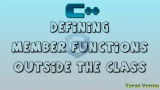 defining member function outside the class in c++