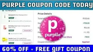 purple new coupon code today || Purplle coupon code