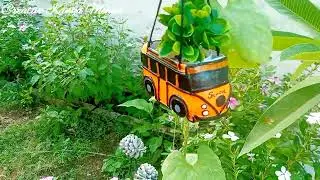 Creative Bus Garden | Diy Panter | Truck Toys as planer